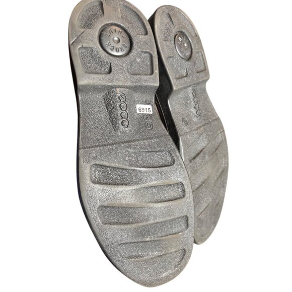 Ecco Mens Brown Leather Slip-On Shoes Size 47EU Size 12 - Picture 7 of 7